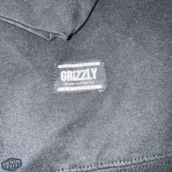 Grizzly Griptape “Yellowstone 2001” Crewneck Sweatshirt – Size L – Black - NWOT! - Picture 4 of 9